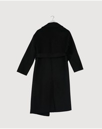 Revibe - Repaired AERE Chloe Double Faced Wool Blend Coat - AU 8