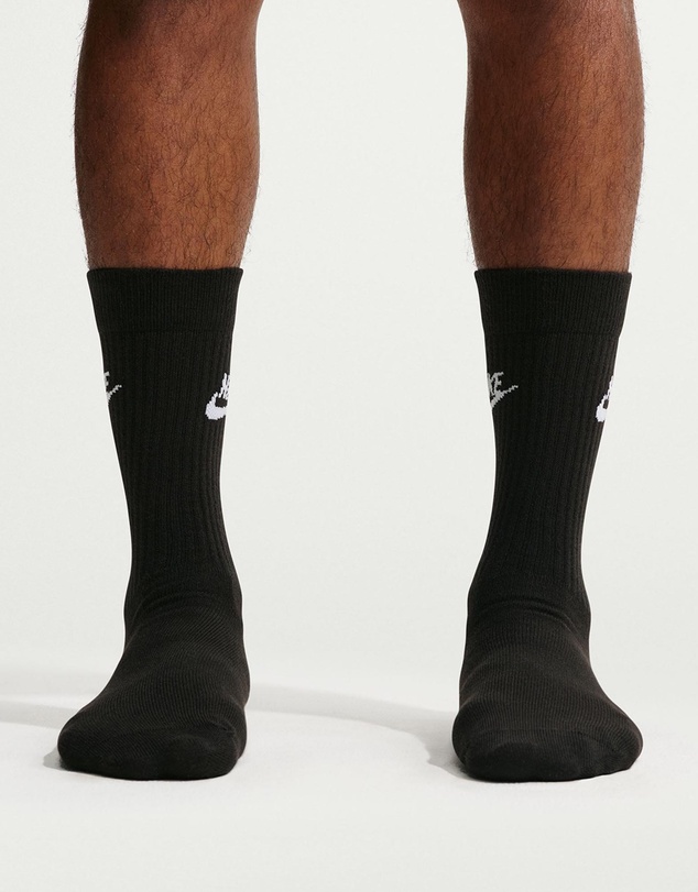 Nike - Sportswear Everyday Essential 3-Pack Crew Socks - Unisex