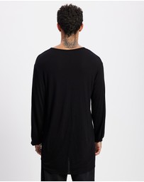 Surrounded By Ghosts - The Trona Wool Long Sleeve Tail T-Shirt