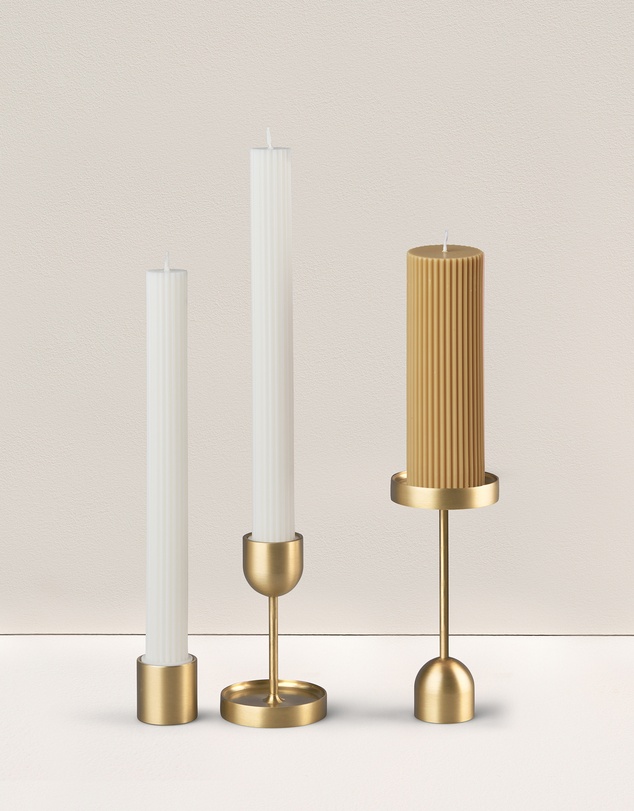Black Blaze - Wide Column Pillar Candle