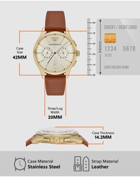 Emporio Armani - Brown Chronograph Watch