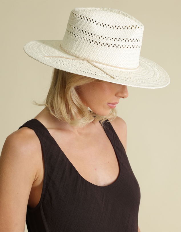Morgan & Taylor - Debra Fedora in White