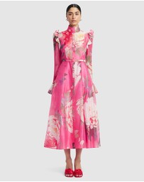 LEO LIN - Katrina Butterfly Sleeve Midi Dress