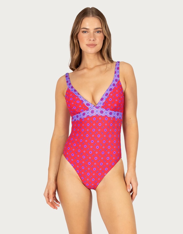 Baku Swimwear - Kasbah Multi Fit Longline One Piece Swimsuit