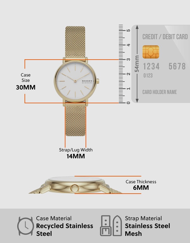 Skagen - Signatur Gold-Tone Analogue Watch SKW2693