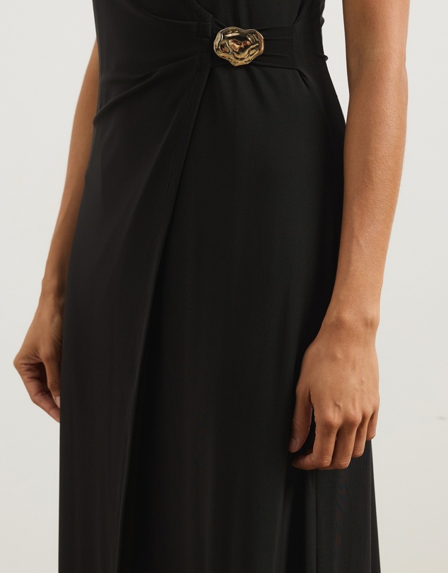 Atmos&Here - Ginni Wrap Mesh Midi Dress