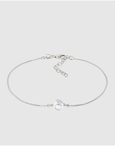 Elli Jewelry - Rock Crystal Bracelet in 925 Silver