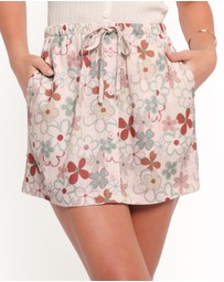 Petal & Pup - Zinnia Mini Skirt - Mirabelle Print