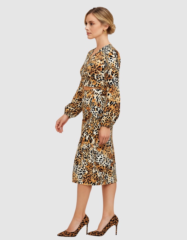 Honey and Beau - Leopard-print top