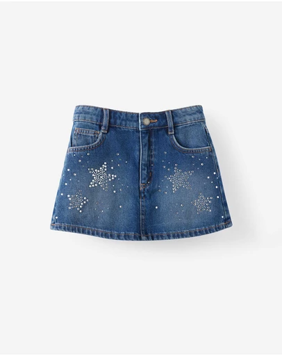 Cotton On Kids - Alayna Aline Denim Skort