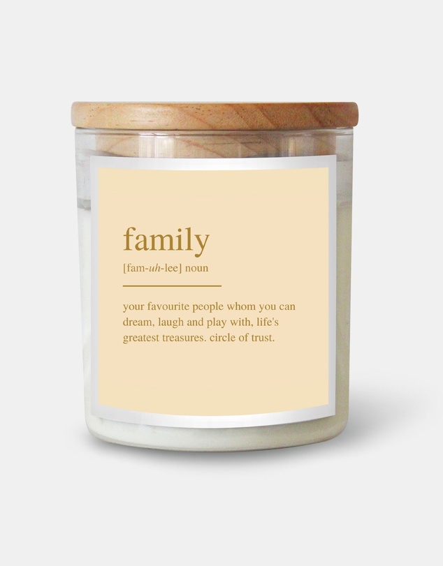 The Commonfolk Collective - Family ~ Goldie Dictionary Meaning Candle