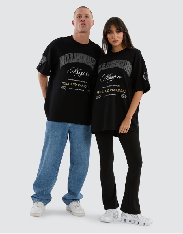 Nena & Pasadena - Collingwood Game-On Loopbk Tee
