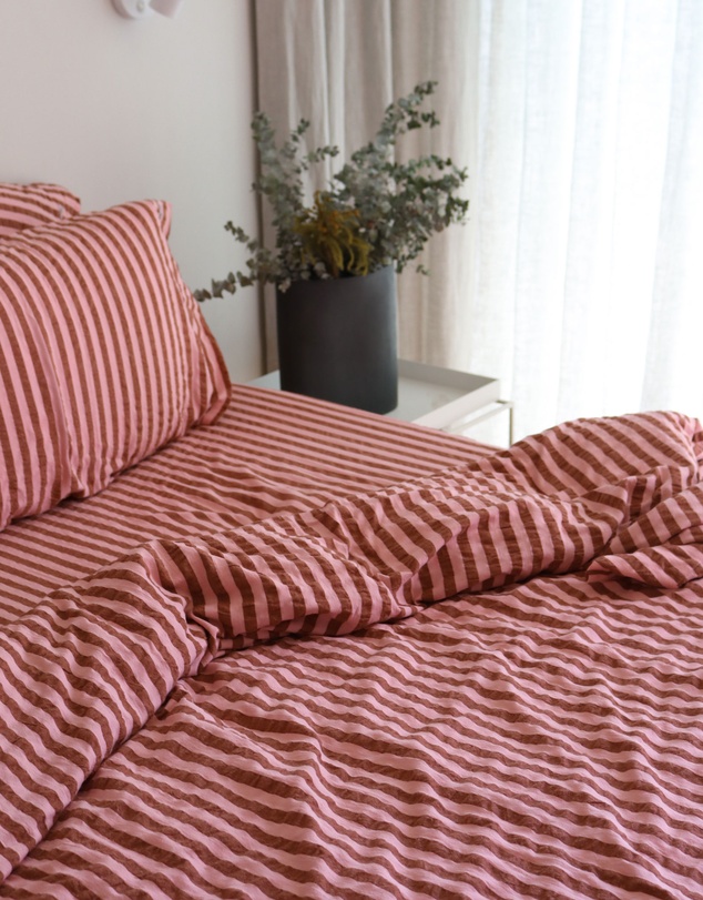 Mosey Me - Sundae Seersucker Quilt Cover