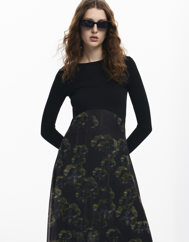 Desigual - Midi dress combined M Christian Lacroix