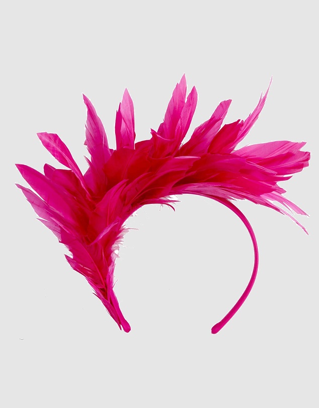 Max Alexander - Modern Fuchsia Racing Fascinator