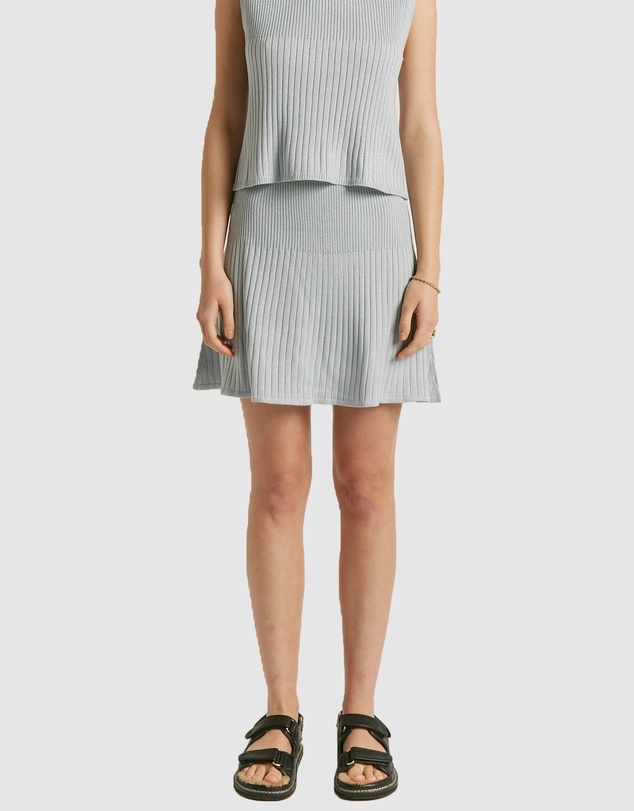 FRIEND of AUDREY - Hartley Lurex Knit Mini Skirt