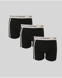 Underwear Of Sweden - Men's Boxer Shorts - Black & White (x3 pack)