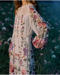 Farm Rio - Rococo Flowers Cream Maxi Dress