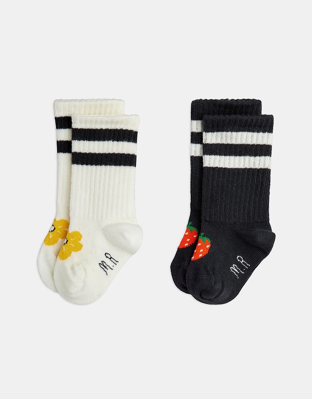 Mini Rodini - 2-Pack Strawberry Socks - Babies