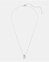 Swarovski - Hyperbola Pendant, Round Cut, White, Rhodium Plated