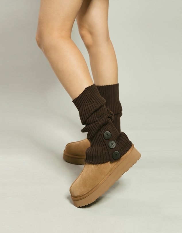 Ozwear Connection Uggs - Ugg Cardy Stretchy Knit Leg Warmers Slouch Socks