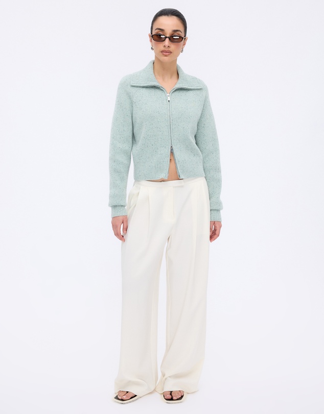 Minima Esenciales - Niles Merino Wool Zip Cardigan