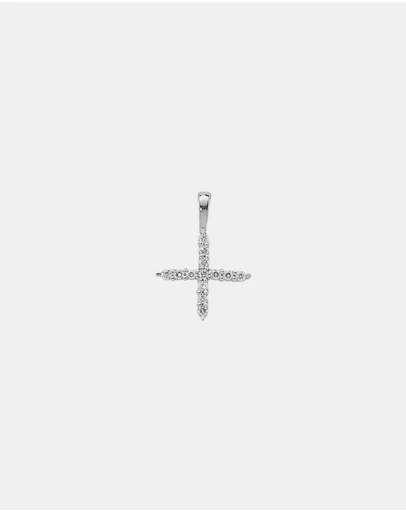 Zoe Olivia - 9K White Gold Lab Grown Diamond Initial X Pendant