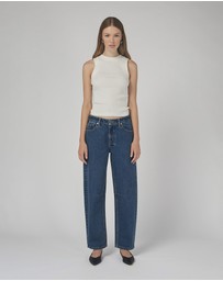 DRICOPER DENIM - Chloe Mid Rise Barrel Jeans