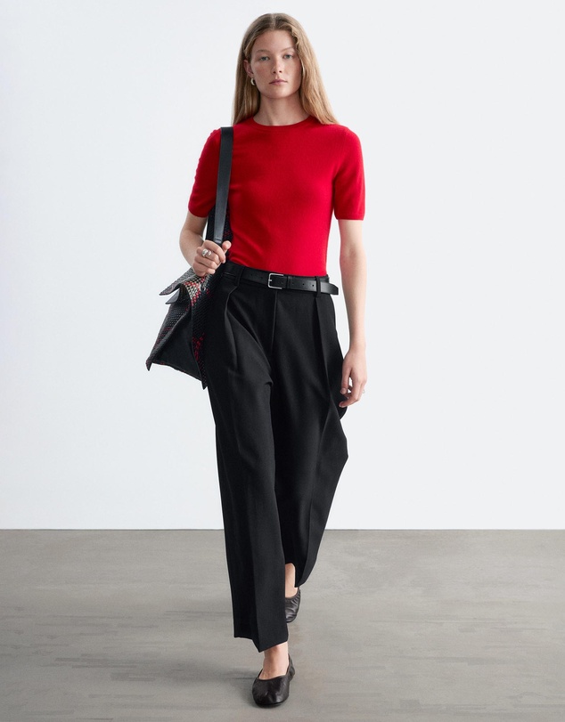 & Other Stories - Cropped Pleat Trousers