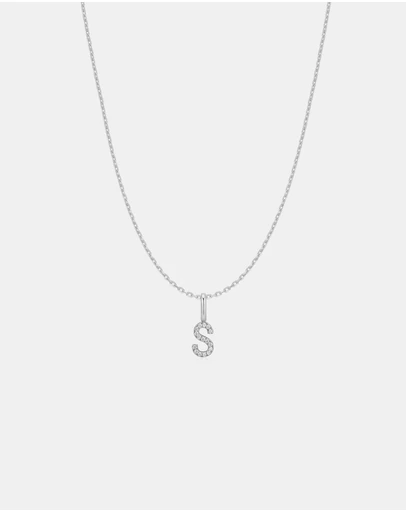 Ania Haie - Ania Haie Silver Letter S Initial Necklace