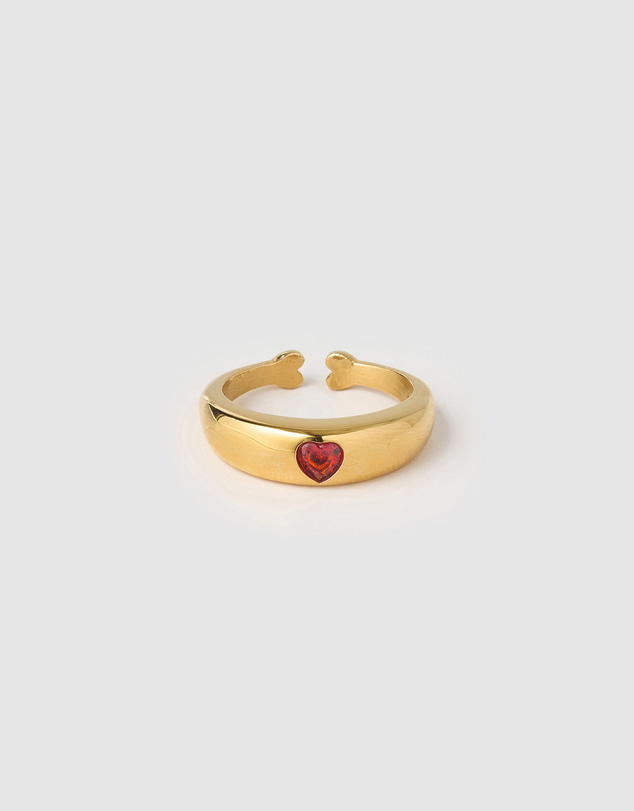 Arms Of Eve - Mi Amour Gold Ring - Red