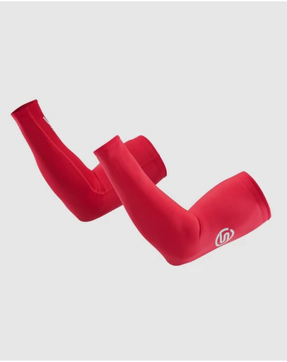 SKINS - SKINS Compression Unisex Series-1 Running/Football/Gym Arm Sleeve Red