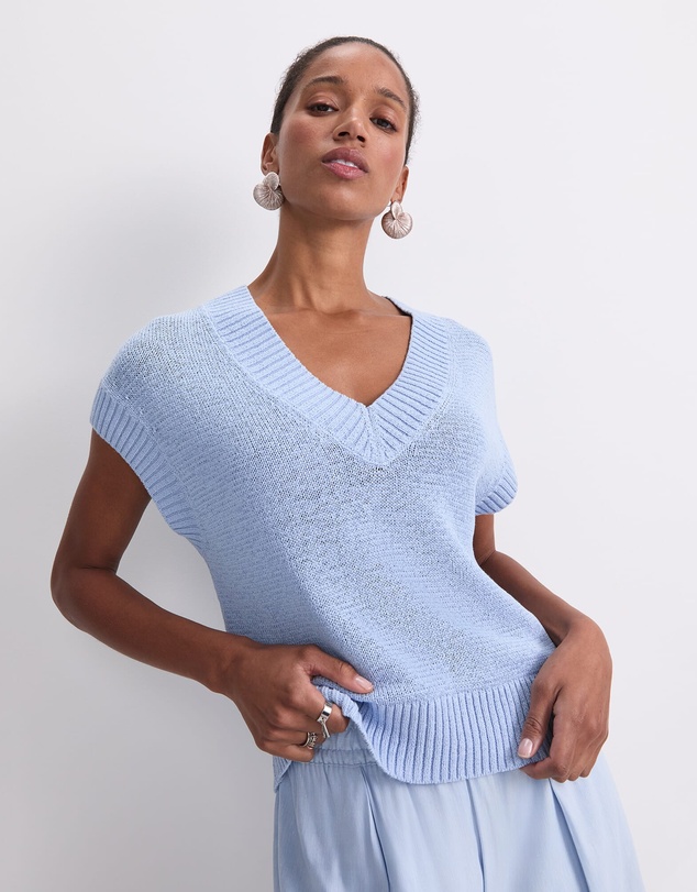 Sportscraft - Josie Tape Yarn V Neck Tank