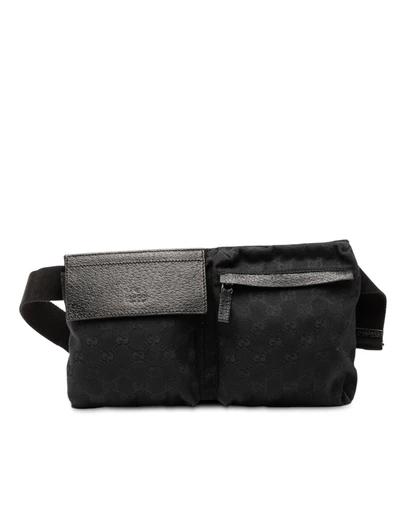Pre-Loved by Azura Reborn - Pre-Loved GG Canvas Double Pocket Belt Bag