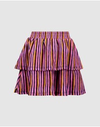 B.Nosy - Ruth Tiered Stripe Skirt - Kids-Teens