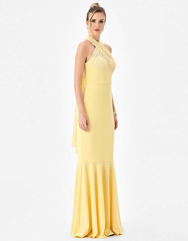 Bariano - Halisa High Neck Gown