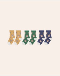 Huxbaby - 3-Pack Huxbear Sport Socks - Babies-Kids