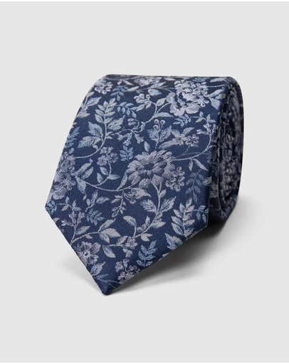 Politix - Floral Jacquard Silk Tie