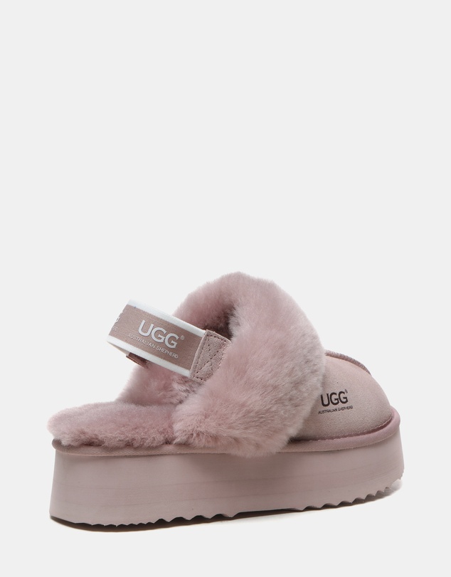 EVERAU - Australian Shepherd Ugg Muffin Platform Cow Suede Upper House Shoes