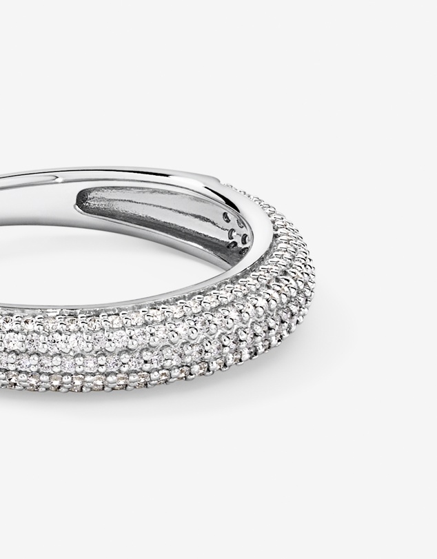 Michael Hill - Pavé Dome Ring in Sterling Silver - 4mm