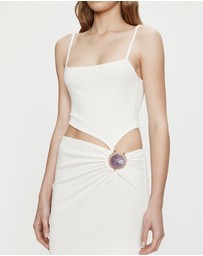 Christopher Esber - Mineral Stone Separation Tank Dress