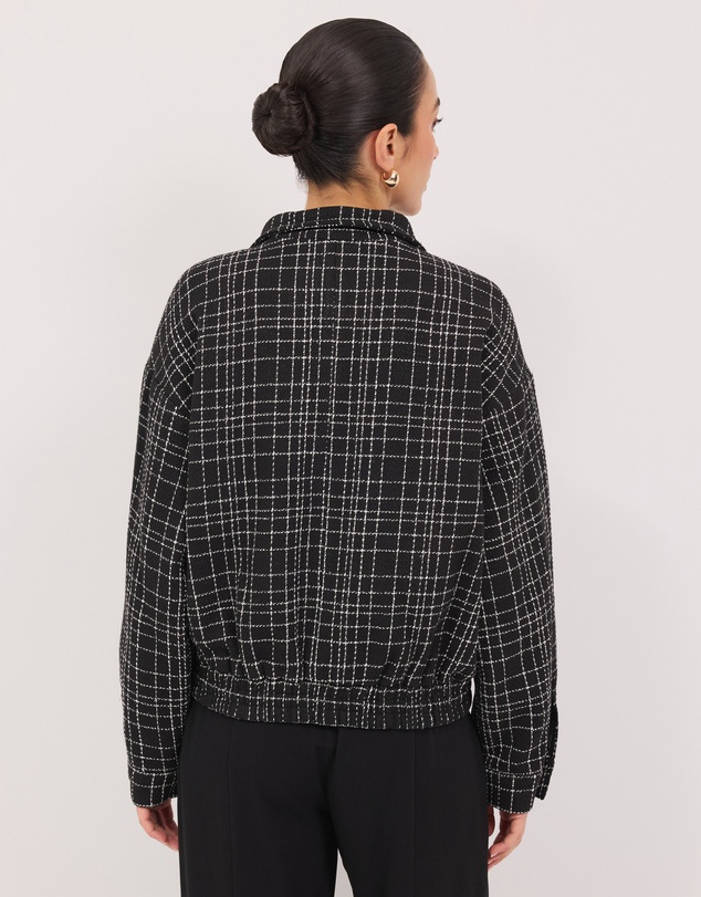 Calli - Nadia Tweed Bomber Jacket
