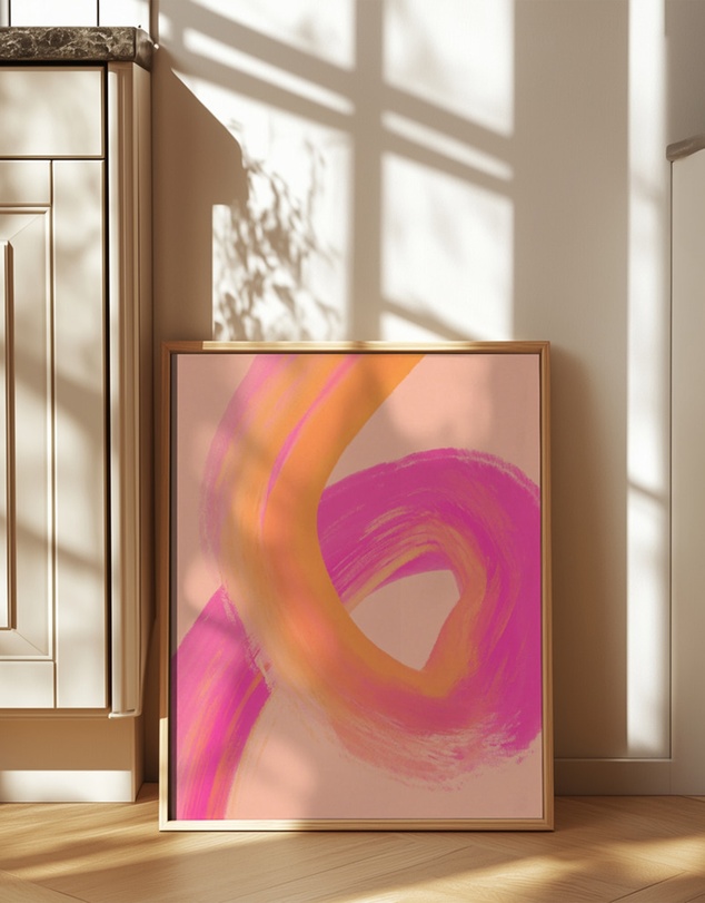Olive et Oriel - Color Strokes No 13 by Treechild Art Print