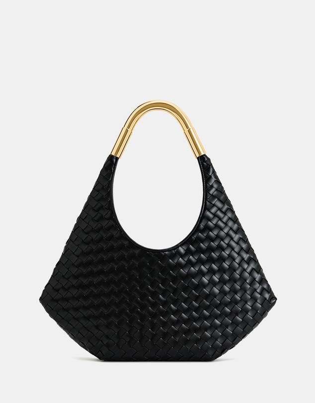JW PEI - Olivia Hand-Woven Metal Handle Hobo Bag