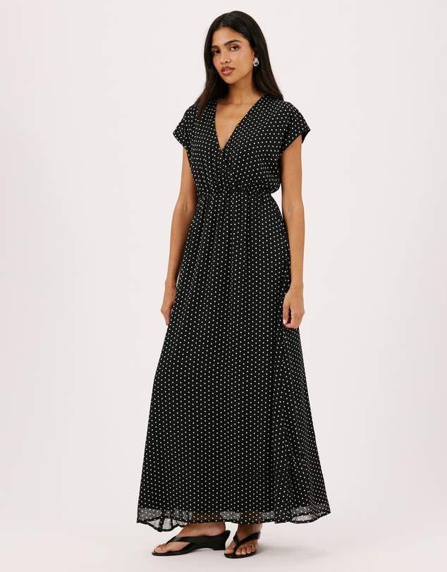 Atmos&Here - Amelia Extended Sleeve Maxi Printed Dress