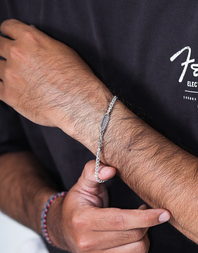 Kuzzoi - ICONIC EXCLUSIVE - Classic Curb Chain Bracelet in 925 Sterling Silver