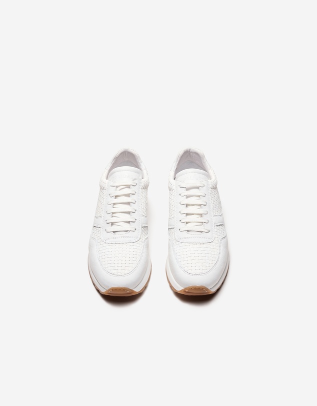 Calibre - Woven Leather Sport Sneaker White