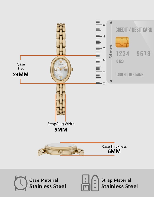 Emporio Armani - Gold Tone Analogue Watch