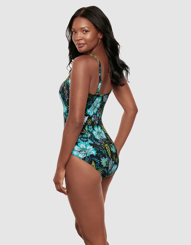 Miraclesuit Swimwear  - Florica Kara Underwired Square Neck Shaping Swimsuit