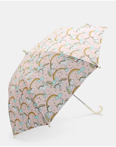 Morgan & Taylor - Unicorn Kids Umbrella in Pink Print